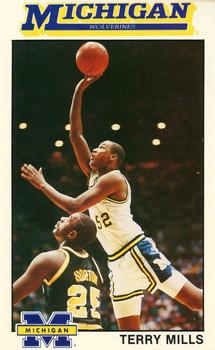 1989-90 Michigan Wolverines #8 Terry Mills Front