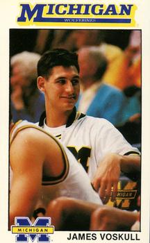 1989-90 Michigan Wolverines #10 James Voskuil Front