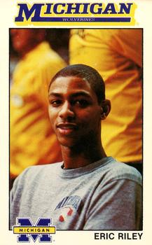 1989-90 Michigan Wolverines #16 Eric Riley Front