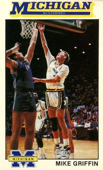 1989-90 Michigan Wolverines #17 Mike Griffin Front