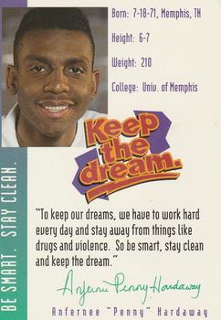 1993 Keep the Dream Anfernee Hardaway (unlicensed) #NNO Anfernee Hardaway Back