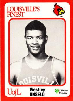 1988-89 Louisville Cardinals Collegiate Collection #2 Westley Unseld Front