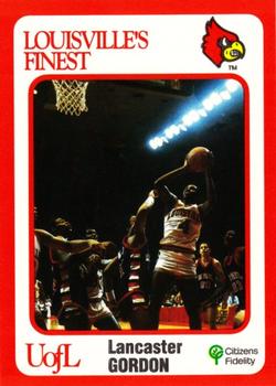 1988-89 Louisville Cardinals Collegiate Collection #9 Lancaster Gordon Front