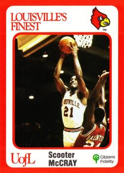 1988-89 Louisville Cardinals Collegiate Collection #12 Scooter McCray Front