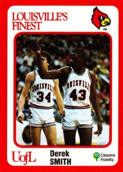 1988-89 Louisville Cardinals Collegiate Collection #15 Derek Smith Front