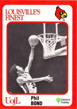 1988-89 Louisville Cardinals Collegiate Collection #42 Phil Bond Front