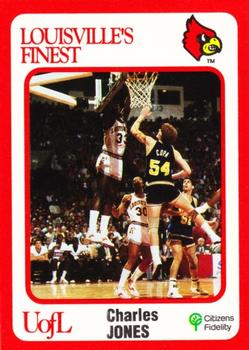1988-89 Louisville Cardinals Collegiate Collection #44 Charles Jones Front