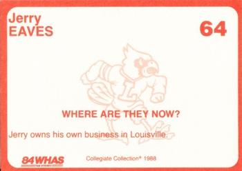 1988-89 Louisville Cardinals Collegiate Collection #64 Jerry Eaves Back