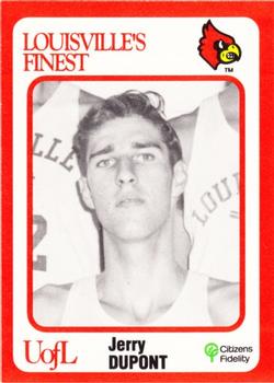 1988-89 Louisville Cardinals Collegiate Collection #84 Jerry Dupont Front