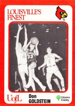 1988-89 Louisville Cardinals Collegiate Collection #89 Don Goldstein Front