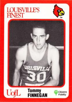 1988-89 Louisville Cardinals Collegiate Collection #92 Tommy Finnegan Front