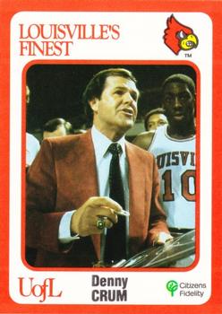 1988-89 Louisville Cardinals Collegiate Collection #99 Denny Crum Front
