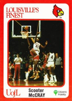 1988-89 Louisville Cardinals Collegiate Collection #112 Scooter McCray Front