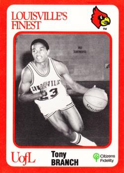1988-89 Louisville Cardinals Collegiate Collection #114 Tony Branch Front