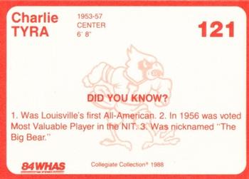1988-89 Louisville Cardinals Collegiate Collection #121 Charlie Tyra Back
