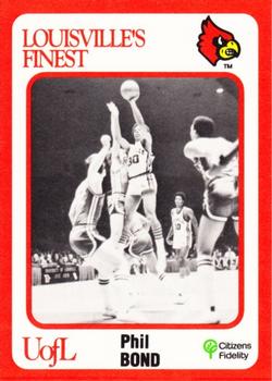 1988-89 Louisville Cardinals Collegiate Collection #131 Phil Bond Front