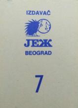 1989 KOS/JEZ Yugoslavian Stickers #7 Mirza Delibasic Back