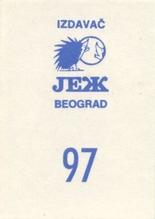 1989 KOS/JEZ Yugoslavian Stickers #97 Charles Barkley / Larry Bird / Kevin McHale Back