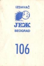 1989 KOS/JEZ Yugoslavian Stickers #106 David Greenwood / Kevin McHale Back