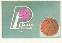 1989 KOS/JEZ Yugoslavian Stickers #142 Indiana Pacers Logo Front