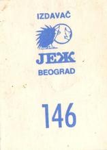 1989 KOS/JEZ Yugoslavian Stickers #146 Terry Cummings Back