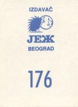 1989 KOS/JEZ Yugoslavian Stickers #176 Magic Johnson Back