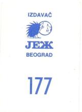 1989 KOS/JEZ Yugoslavian Stickers #177 Magic Johnson Back