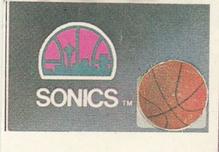 1989 KOS/JEZ Yugoslavian Stickers #198 Seattle SuperSonics Team Logo Front