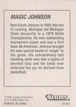1998 Kenner Starting Lineup Cards NCAA F.A.M.E. #557383 Magic Johnson Back