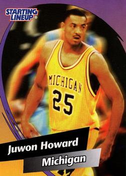 1998 Kenner Starting Lineup Cards NCAA F.A.M.E. #557404 Juwan Howard Front