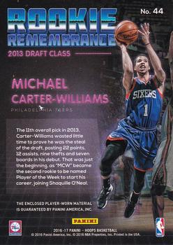 2016-17 Hoops - Rookie Remembrance #44 Michael Carter-Williams Back