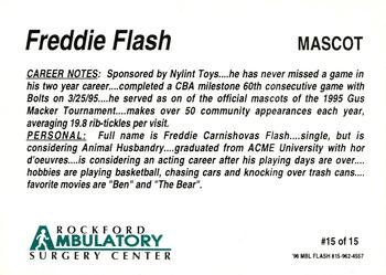 1996-97 Rockford Lightning (CBA) #15 Freddie Flash Back