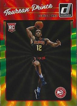 2016-17 Donruss - Green and Yellow Holo Laser #162 Taurean Prince Front