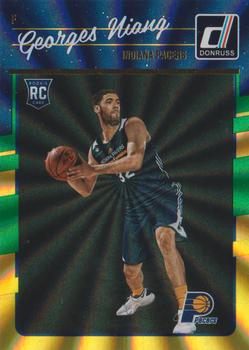 2016-17 Donruss - Green and Yellow Holo Laser #189 Georges Niang Front