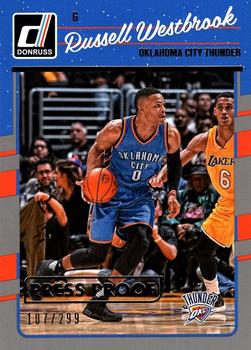 2016-17 Donruss - Press Proof Silver #145 Russell Westbrook Front