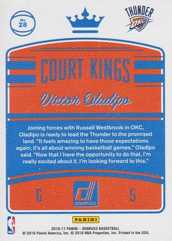 2016-17 Donruss - Court Kings #28 Victor Oladipo Back