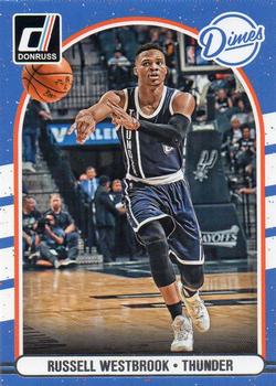 2016-17 Donruss - Dimes #5 Russell Westbrook Front