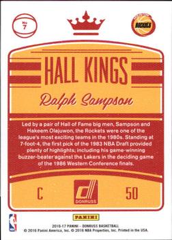 2016-17 Donruss - Hall Kings #7 Ralph Sampson Back