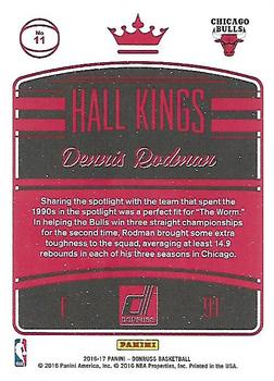 2016-17 Donruss - Hall Kings #11 Dennis Rodman Back