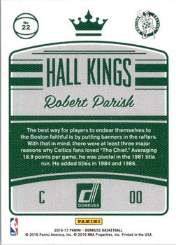 2016-17 Donruss - Hall Kings #22 Robert Parish Back