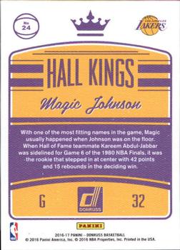 2016-17 Donruss - Hall Kings #24 Magic Johnson Back