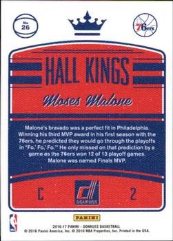 2016-17 Donruss - Hall Kings #26 Moses Malone Back