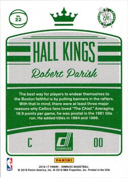 2016-17 Donruss - Hall Kings Press Proof #22 Robert Parish Back