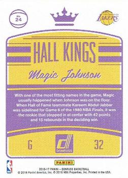 2016-17 Donruss - Hall Kings Press Proof #24 Magic Johnson Back