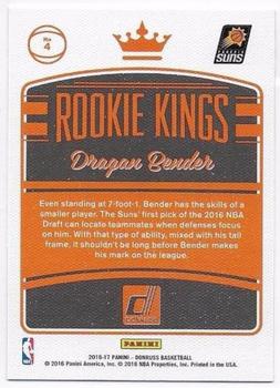2016-17 Donruss - Rookie Kings #4 Dragan Bender Back