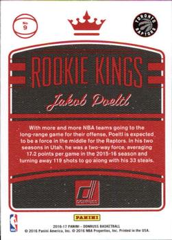2016-17 Donruss - Rookie Kings #9 Jakob Poeltl Back