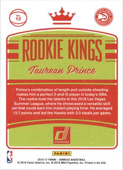 2016-17 Donruss - Rookie Kings #12 Taurean Prince Back