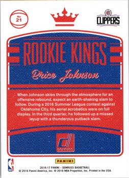 2016-17 Donruss - Rookie Kings #21 Brice Johnson Back