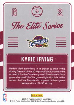 2016-17 Donruss - The Elite Series #17 Kyrie Irving Back