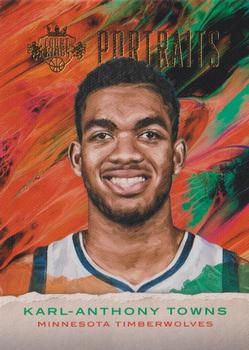 2016-17 Panini Court Kings - Portraits #11 Karl-Anthony Towns Front